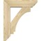 Ekena Millwork Imperial Slat Rough Sawn Bracket w/ Offset Brace, Douglas Fir, 6"W x 20"D x 24"H BKT0604X20X24IMP06RDF - alternate 3